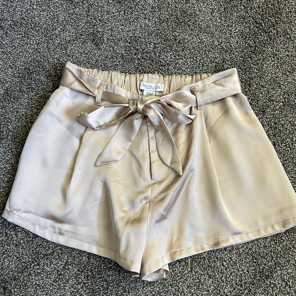 Rachel Zoe Light Taupe High Waist Shorts